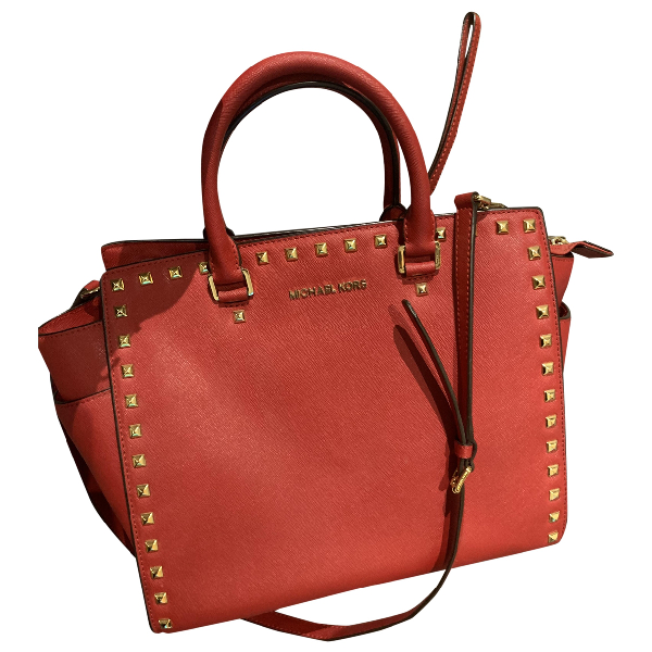 Pre-Owned Michael Kors Selma Red Patent Leather Handbag | ModeSens