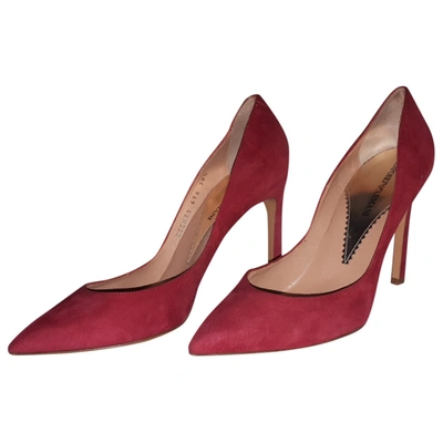 Pre-owned Emporio Armani Heels In Red