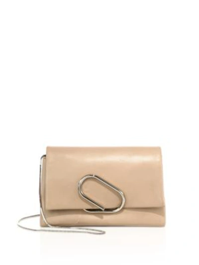 3.1 Phillip Lim / フィリップ リム Alix Soft Flap Leather Chain Clutch In Fawn
