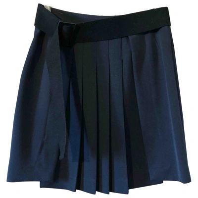 Pre-owned Merci Mini Skirt In Blue