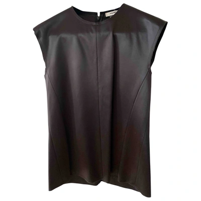Pre-owned Celine Leather Tunic In Black