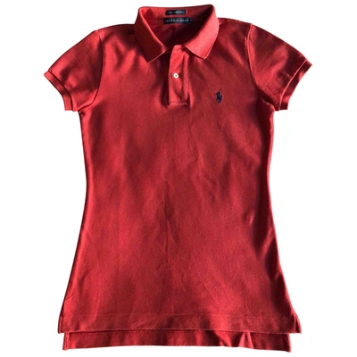 Pre-owned Ralph Lauren Red Cotton Top