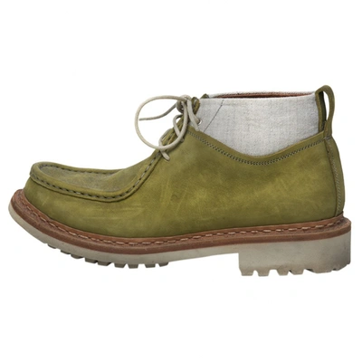 Pre-owned Heschung Green Suede Boots