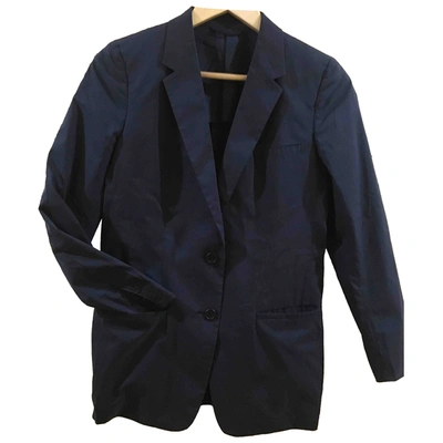 Pre-owned Prada Blue Cotton Jacket