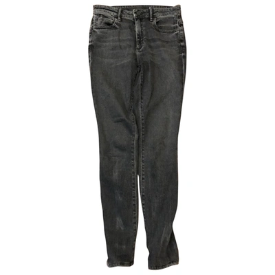 Pre-owned Alexander Wang Straight Jeans In Black