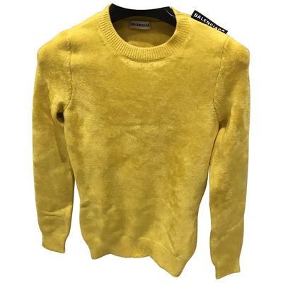 Pre-owned Balenciaga Jumper In Yellow