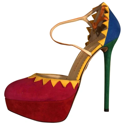 Pre-owned Charlotte Olympia Suede Heels In Other