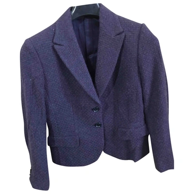 Pre-owned Kiton Cashmere Short Waistcoat In Purple