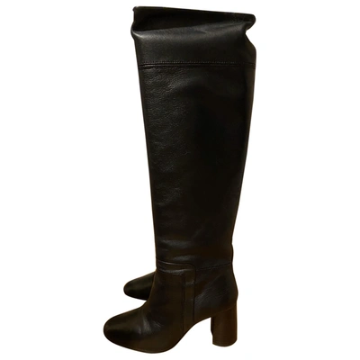 Pre-owned Claudie Pierlot Black Leather Boots
