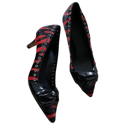 Pre-owned Isabel Marant Pony-style Calfskin Heels In Red