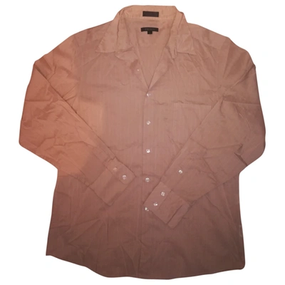 Pre-owned Dkny Shirt In Beige