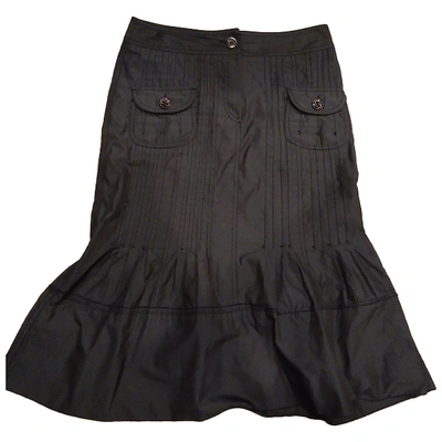 Pre-owned Gerard Darel Mid-length Skirt In Anthracite