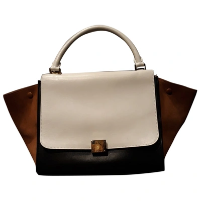Pre-owned Celine Trapã¨ze Leather Handbag In Multicolour