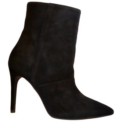 Pre-owned Fiorifrancesi Black Suede Ankle Boots