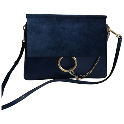 Pre-owned Chloé Faye Handbag In Blue