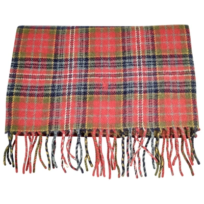 Pre-owned Polo Ralph Lauren Wool Scarf In Red