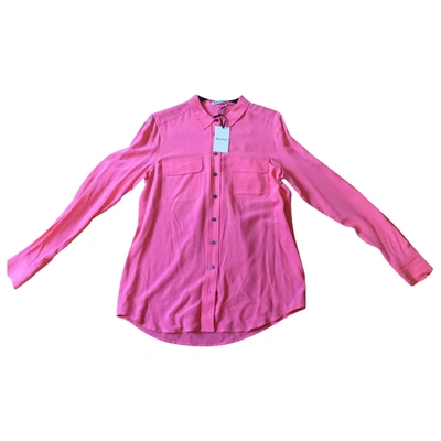 Pre-owned Whistles Silk Shirt In Pink
