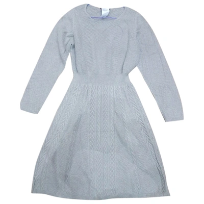 Pre-owned Max Mara Wool Mid-length Dress In Beige