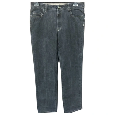 Pre-owned Armani Collezioni Straight Jeans In Anthracite