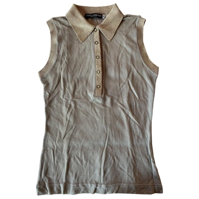 Pre-owned Dolce & Gabbana Waistcoat In Gold