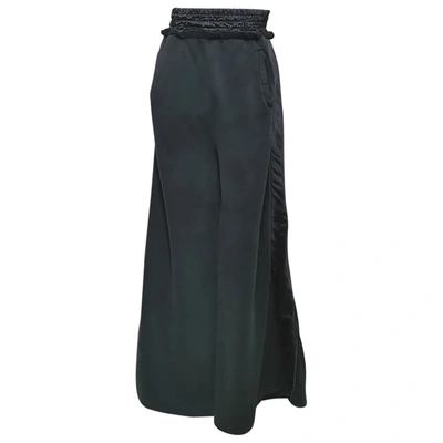 Pre-owned Off-white Large Trousers In Black