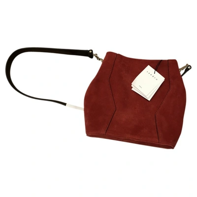 Pre-owned Sandro Pony-style Calfskin Bag In Red