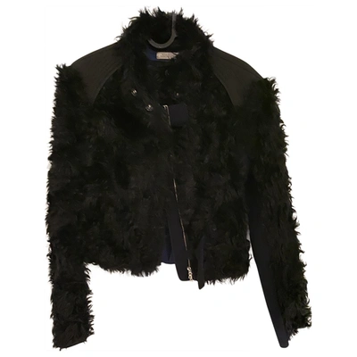 Pre-owned Nina Ricci Wool Short Waistcoat In Black