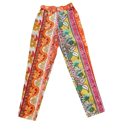 Pre-owned Moschino Cheap And Chic Trousers In Multicolour