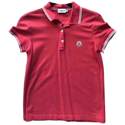 Pre-owned Moncler Red Cotton Top