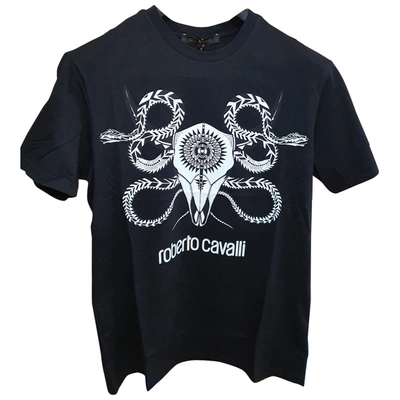 Pre-owned Roberto Cavalli Black Cotton T-shirt