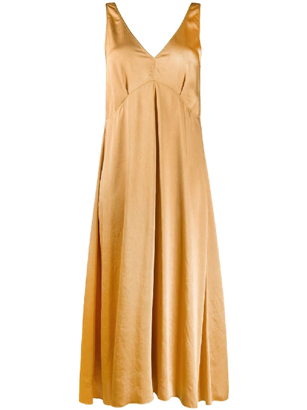 forte forte gold dress stretch satin bow-tie dress heliodore