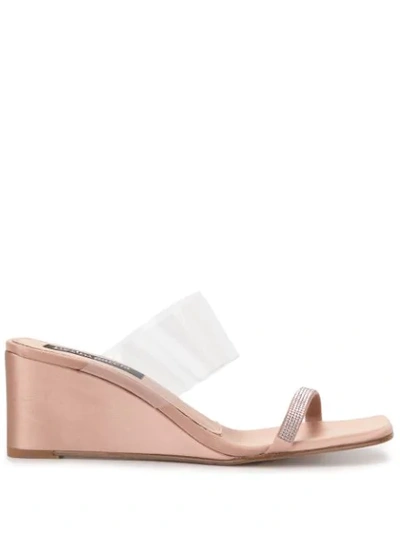 Pedro Garcia Idaly Clear Sandals In Pink