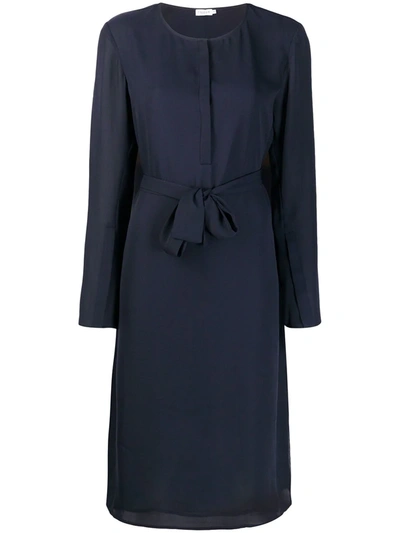 Filippa K Milla Belt Dress In Blue | ModeSens