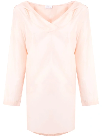 Pour Les Femmes Hooded Tunic Dress In Pink