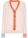 Marni Cashmere Colour-block Cardigan In Pink
