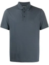 Giorgio Armani Slim-fit Polo Shirt In Grey