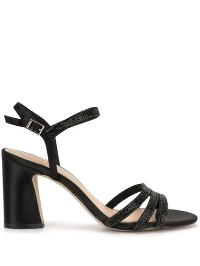 Badgley Mischka Brighton Strappy Sandals In Black