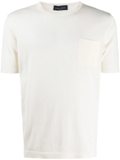 Roberto Collina Chest Pocket T-shirt In White