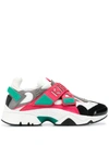 Kenzo Contrast-panel Low Top Trainers In Pink