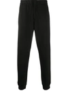 Emporio Armani Relaxed-fit Cuffed Trousers In Black