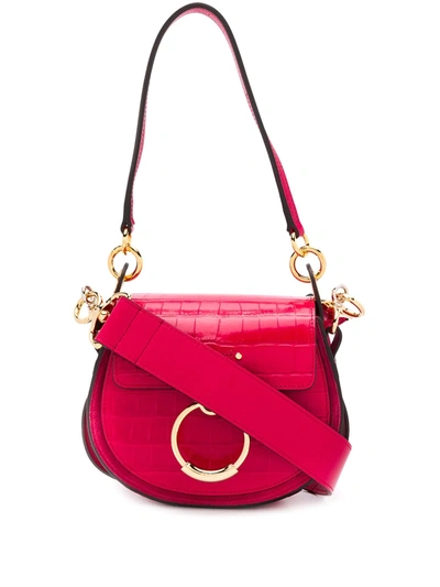 Chloé Small Tess Shoulder Bag In Pink