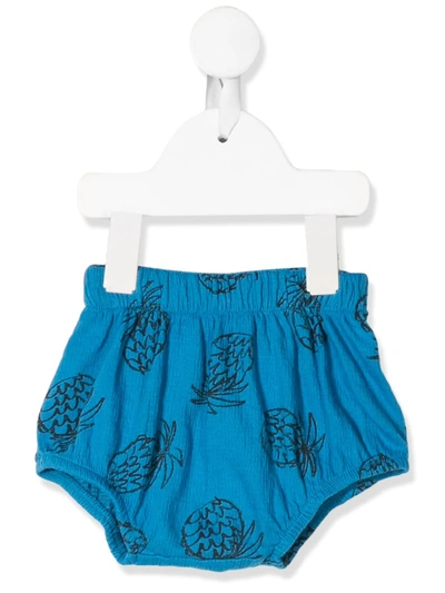 Bobo Choses Babies' Pineapple Print Shorts In Blue