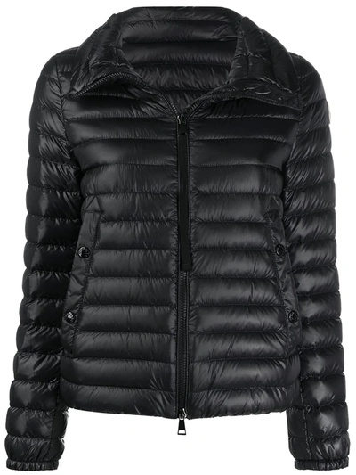 Moncler Short Puffer Jacket In Black