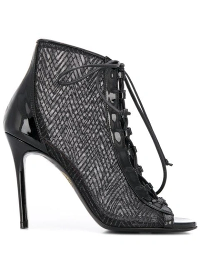 Maison Ernest Carlotta 100 Panelled Ankle Boots In Black
