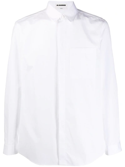 Jil Sander Relaxed Fit Shirt In White
