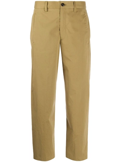 Closed Cropped Trousers In Brown