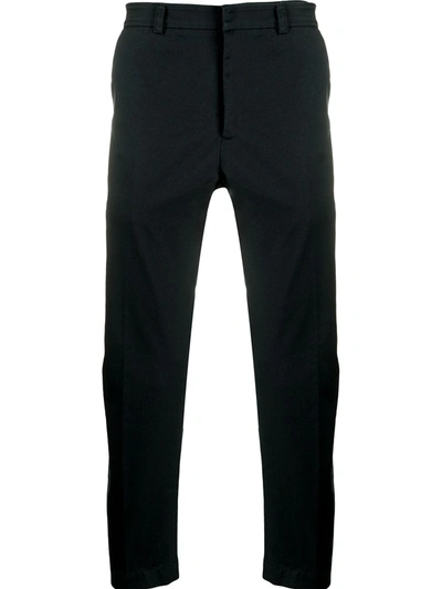 Bally Cropped Tailored Trousers In Blue