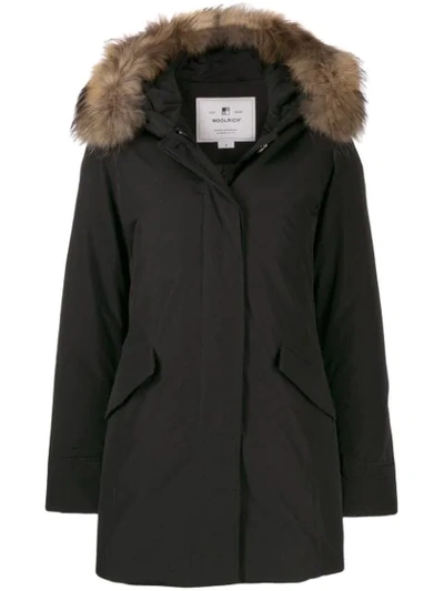 Woolrich Artic Parka With Murmasky Fur In Black (black)