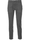 Nili Lotan Regular Slim-fit Trousers In Grey