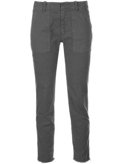 Nili Lotan Regular Slim-fit Trousers In Grey